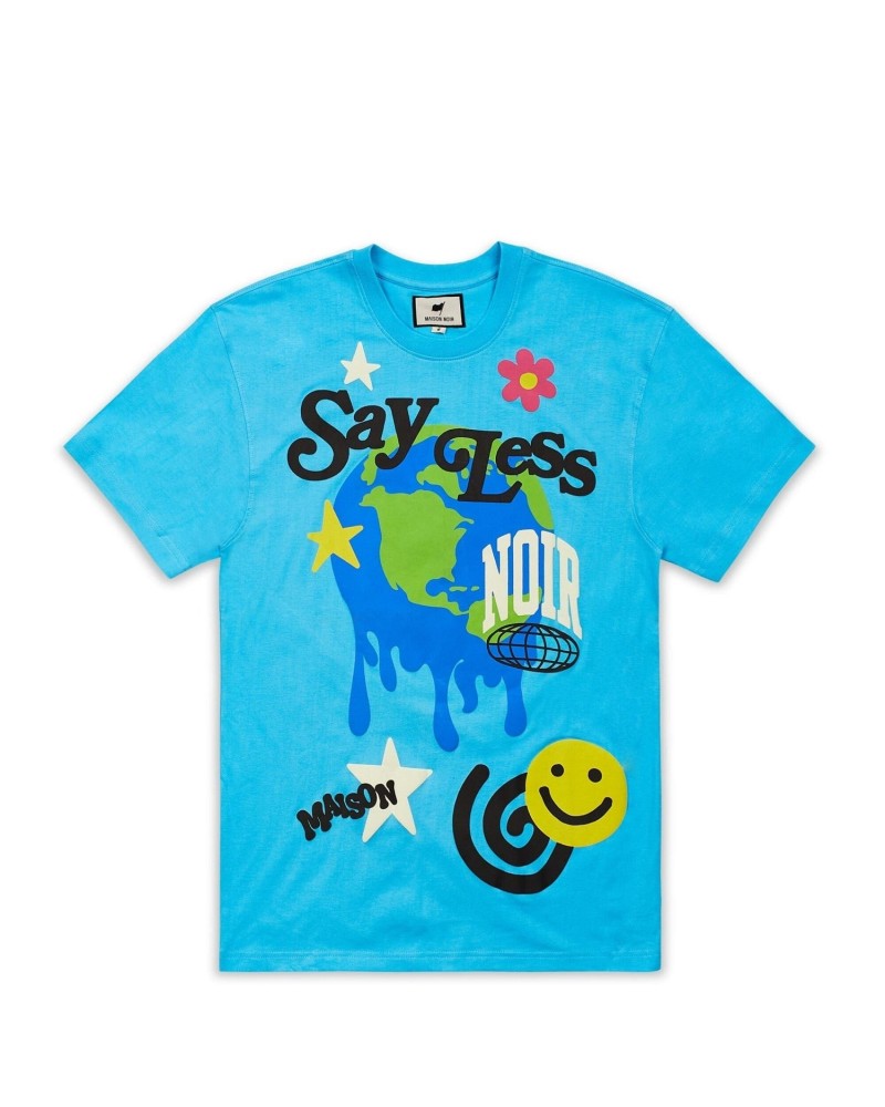 Maison Noir - Say Less Tee - Blue