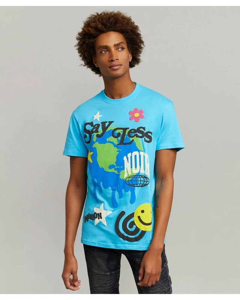 Maison Noir - Say Less Tee - Blue | blockshops