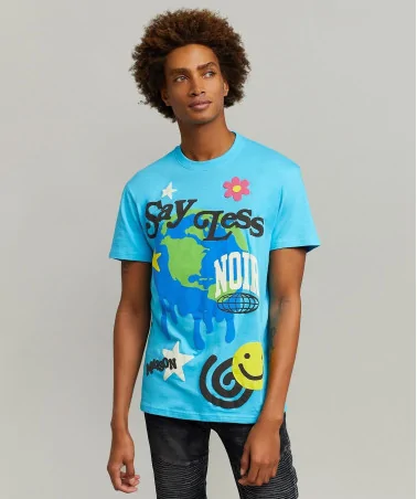 Maison Noir - Say Less Tee - Blue | blockshops