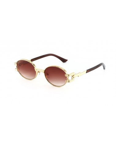 9Five Eyewear - St James Bolt Cognac Hors-Série Sunglasses - Brown / Gold