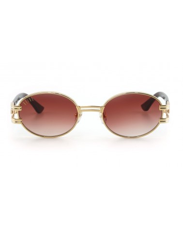 9Five Eyewear - St James Bolt Cognac Hors-Série Sunglasses - Brown / Gold