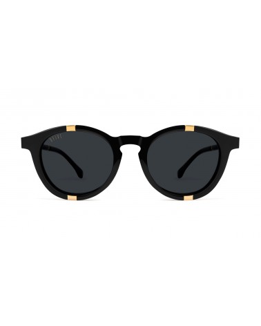 9Five Eyewear - Groove Black & 24K Gold Sunglasses - Black / Gold