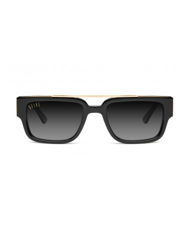 9Five Eyewear - 24 Black & 24K Gold - Gradient Sunglasses