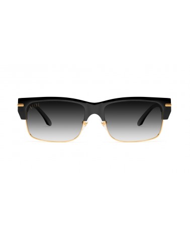 9Five Eyewear - Greens LX Black & 24K Gold - Gradient Sunglasses |