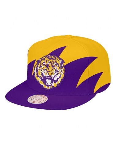Mitchell & Ness - Sharktooth Snapback Louisiana State University - Purple / Yellow