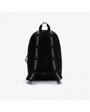 Andrew Halliday molester journalist Lacoste Classic - Unisex Branded Band And Straps Nylon Backpack - B...