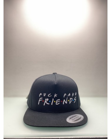 Block Limited - Fuck Fake Friends Snapback - Black