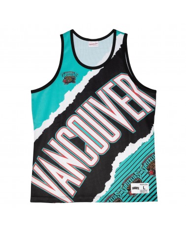 Mitchell & Ness - Jumbotron 2.0 Sublimated Tank Vancouver Grizzlies - Teal