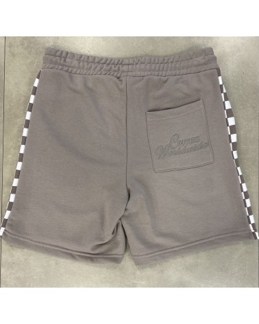 The Couture Club - Couture Worldwide Checkerboard Panel Short - Beige