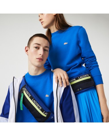 Lacoste - Unisex Branded Band Zip Colour-block Nylon Waist Bag - Blue