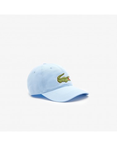 Lacoste Live - Unisex Lacoste Adjustable Organic Cotton Twill Cap - Sky Blue