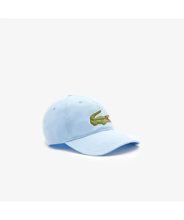 Lacoste Live - Unisex Lacoste Adjustable Organic Cotton Twill Cap - Sky Blue