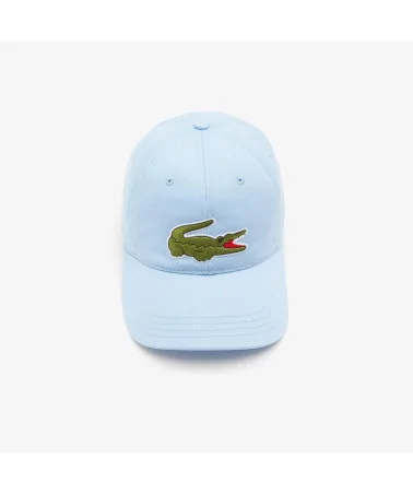 Lacoste Live - Unisex Lacoste Adjustable Organic Cotton Twill Cap - Sky Blue