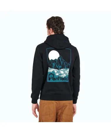 Penfield - Mountain Back Hoody - Black | blockshops
