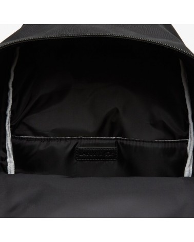 Lacoste - Unisex Contrast Inscription Backpack - Black