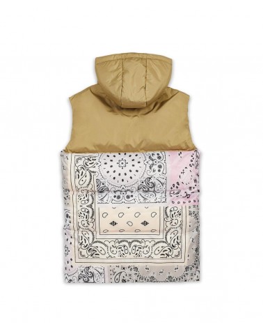 Reason - Paisley Hooded Puffer Vest - Mc