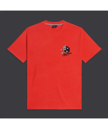 Dolly Noire - Stay Brave Sk8in Tee - Red