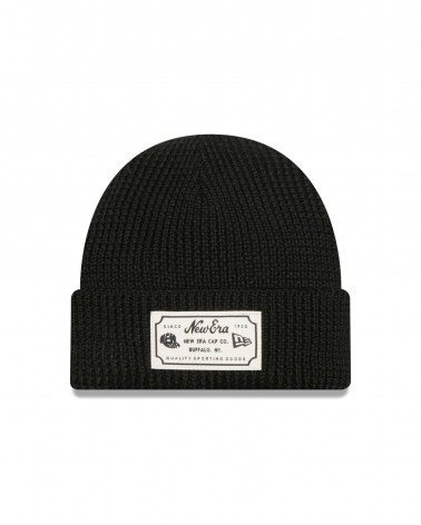 New Era - Patch Short Cuff Beanie - Black