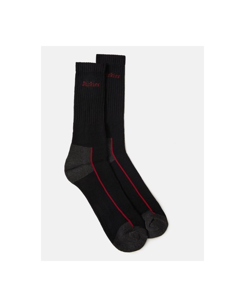 Dickies Life - Cordura Work Socks Pack 3 - Black / Red