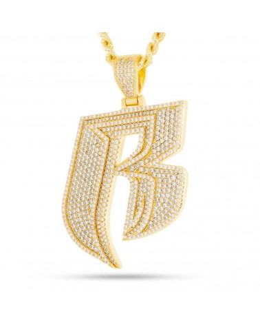 Ruff Ryders x King Ice - Logo Necklace - Gold