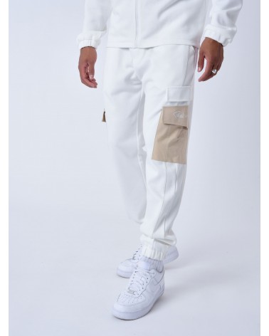 Project X Paris - Bi-Material Jogger Pant - White / Beige