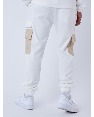 Project X Paris - Bi-Material Jogger Pant - White / Beige