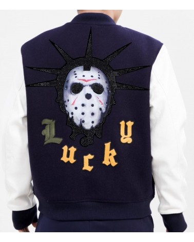 Roku Studio - Lucky Ghost Town Varsity Jacket - Midnight Navy