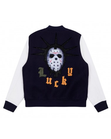 Roku Studio - Lucky Ghost Town Varsity Jacket - Midnight Navy
