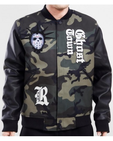 Roku Studio - Lucky Ghost Town Varsity Jacket - Camo