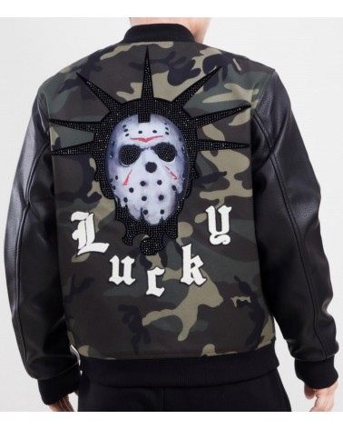 Roku Studio - Lucky Ghost Town Varsity Jacket - Camo