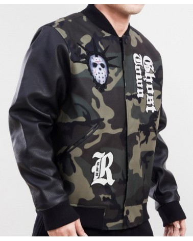 Roku Studio - Lucky Ghost Town Varsity Jacket - Camo