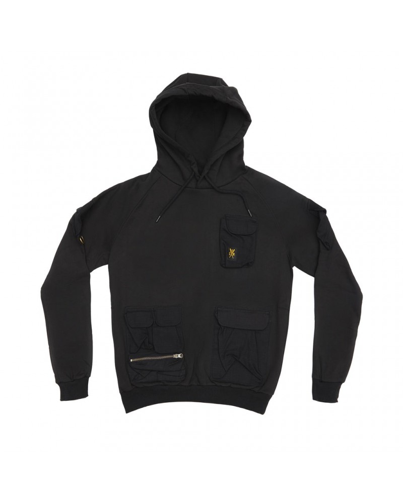 5tate Of Mind - "Retrofuture" Black Cargo Hoodie - Black