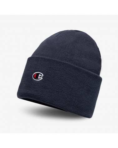 Champion - Small Logo Script Beanie - Navy