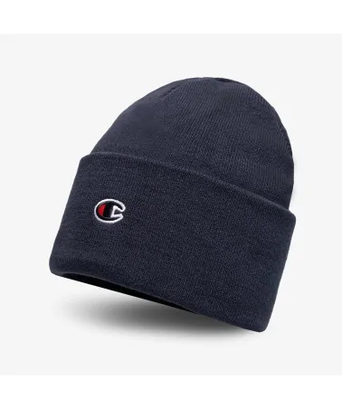 Champion - Small Logo Script Beanie - Navy