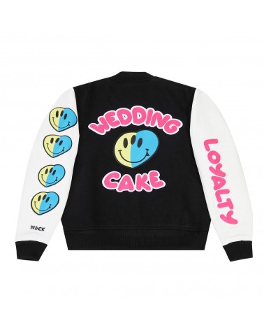 Wedding Cake - 3 Eyes Varsity Jacket - Black