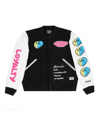 Wedding Cake - 3 Eyes Varsity Jacket - Black