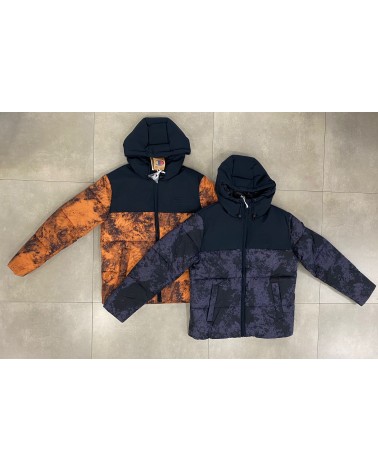 Champion - Duotone Hooded Jacket - Black / Orange
