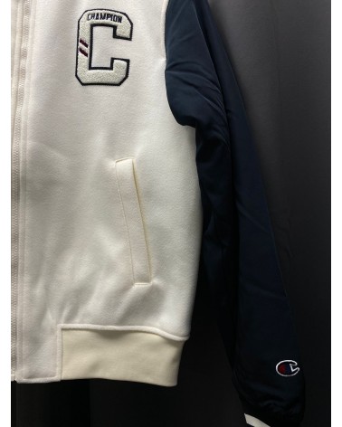 Champion - C Logo Bomber Jacket - White