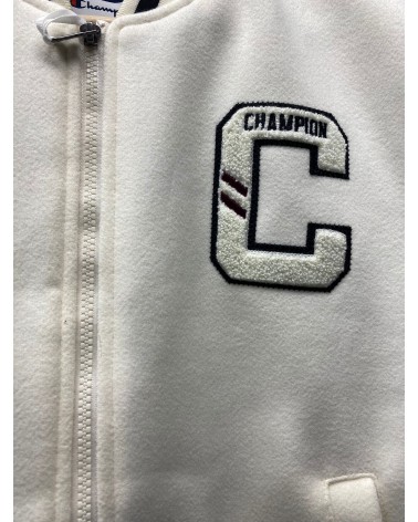 Champion - C Logo Bomber Jacket - White