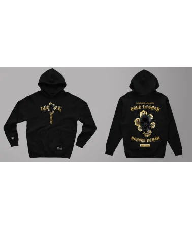 Block Limited - Gold Legacy Hoodie - Black
