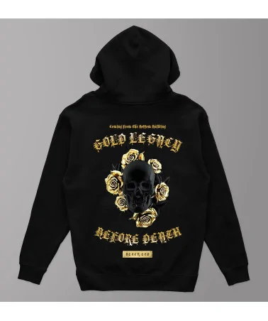 Block Limited - Gold Legacy Hoodie - Black