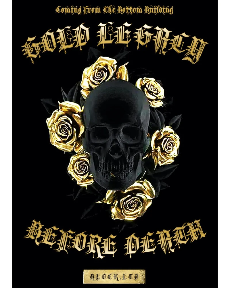 Block Limited - Gold Legacy Hoodie - Black