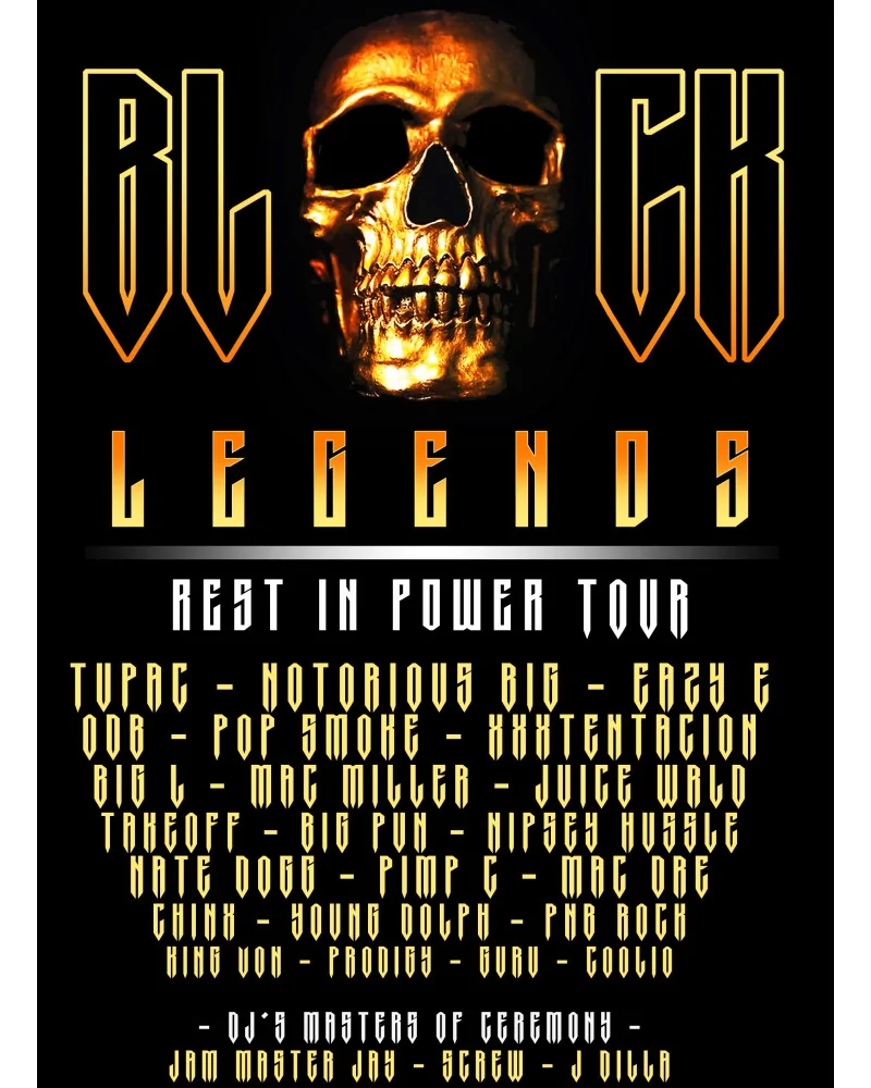 Block Limited - Legends Tour Tee - Black | blockshops