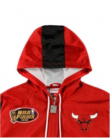 Mitchell & Ness -  Chicago Bulls NBA Full Zip Windbreaker - Red / Black