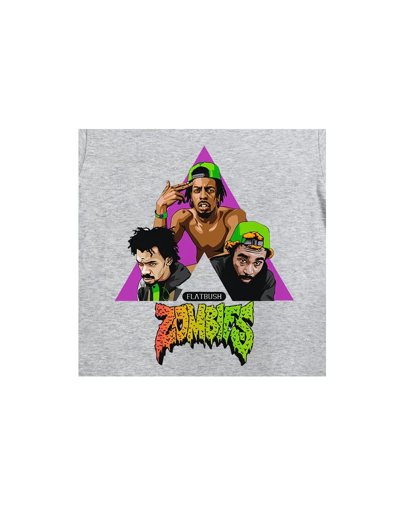 Block Custom - Flatbush Zombies Tee - Heather Grey