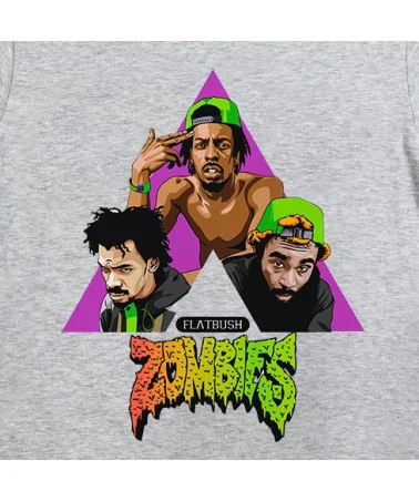 Block Custom - Flatbush Zombies Tee - Heather Grey