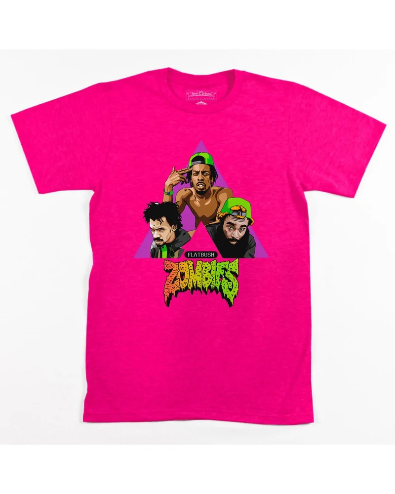 Block Custom - Flatbush Zombies Tee - Hot Pink | blockshops