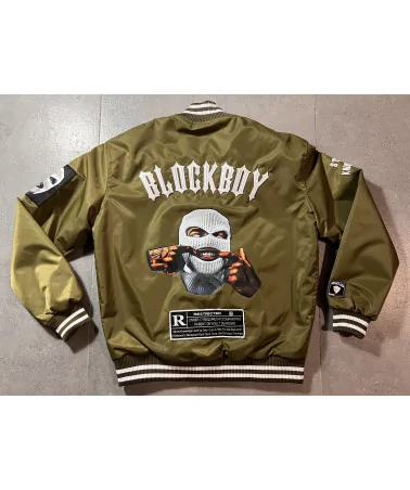 Block Limited - BlockBoy Nylon Jacket - Military Green | blockshops