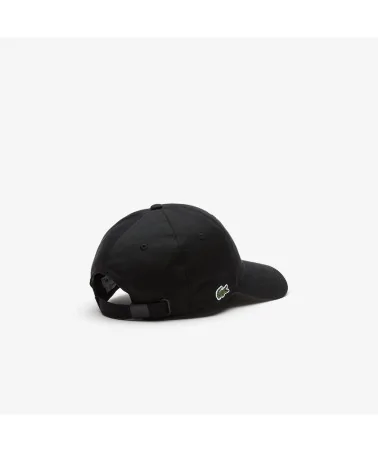 Lacoste Live - Side Logo Curved Cap - Black