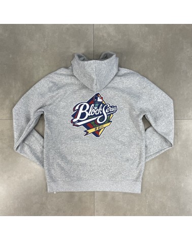 Block Limited - Block Series Patch Hoodie - Heather Grey